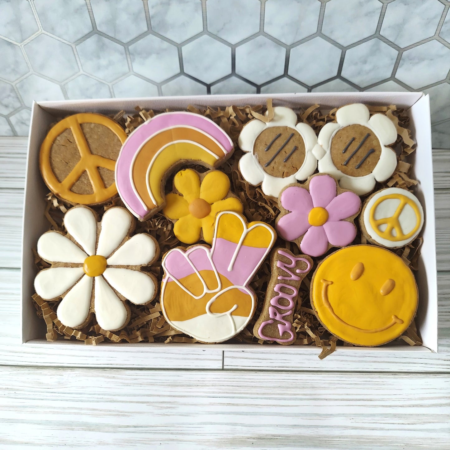 Groovy Box of Decorated Cookies