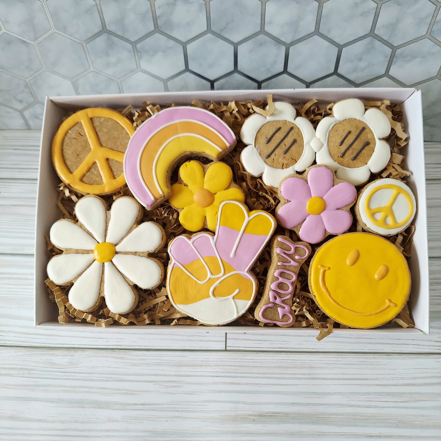 Groovy Box of Decorated Cookies