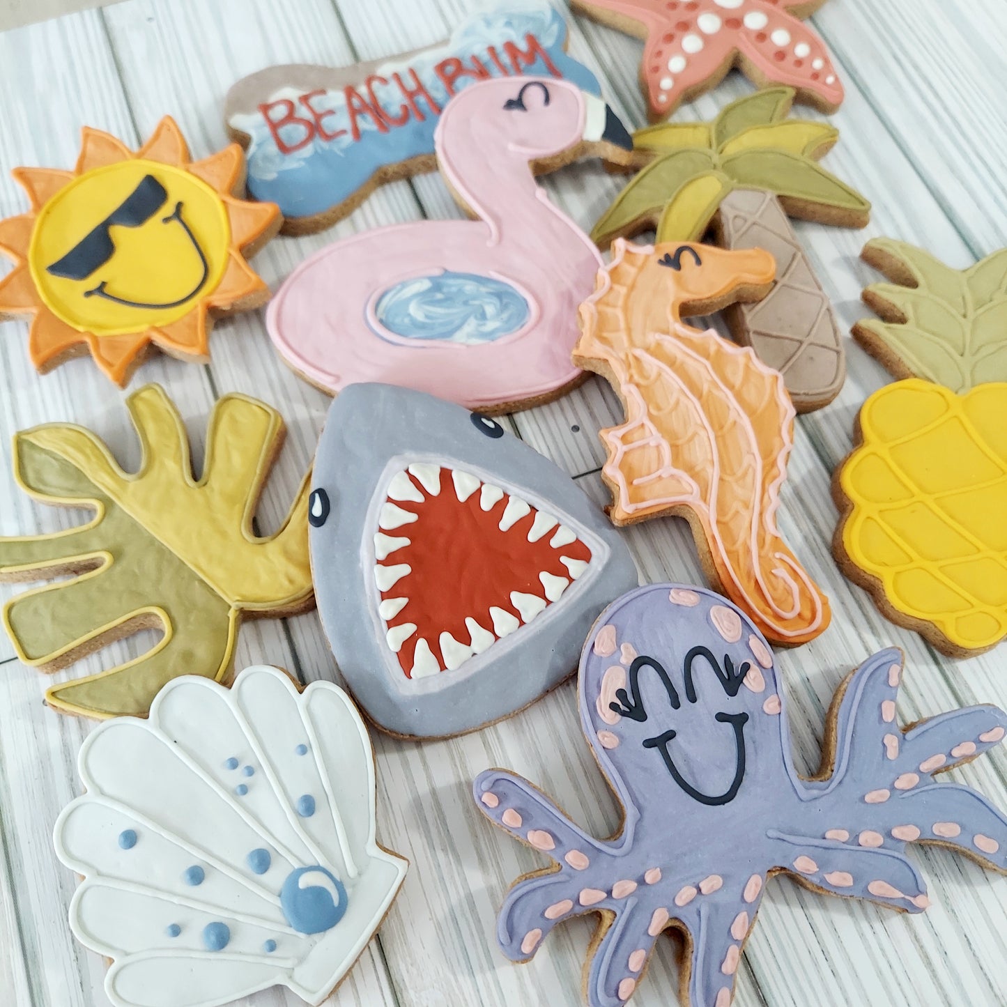 Tropical Decorated Cookies