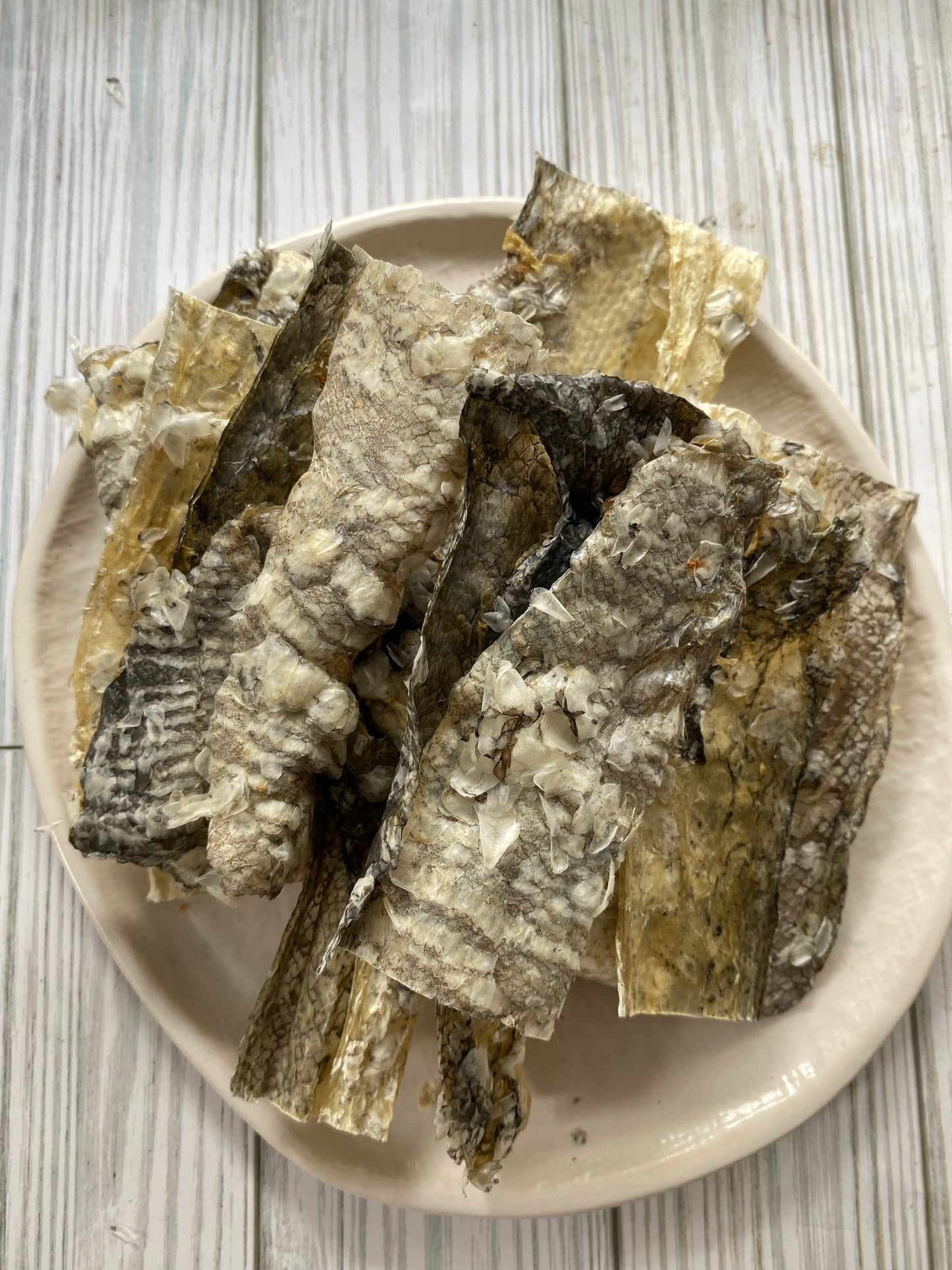 Dehydrated Haddock Skins