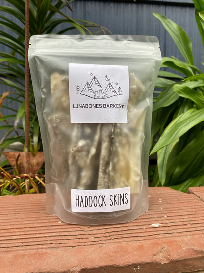 Dehydrated Haddock Skins