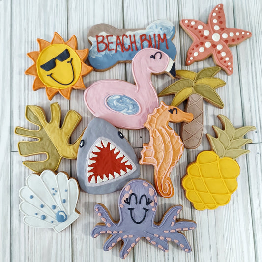Tropical Decorated Cookies